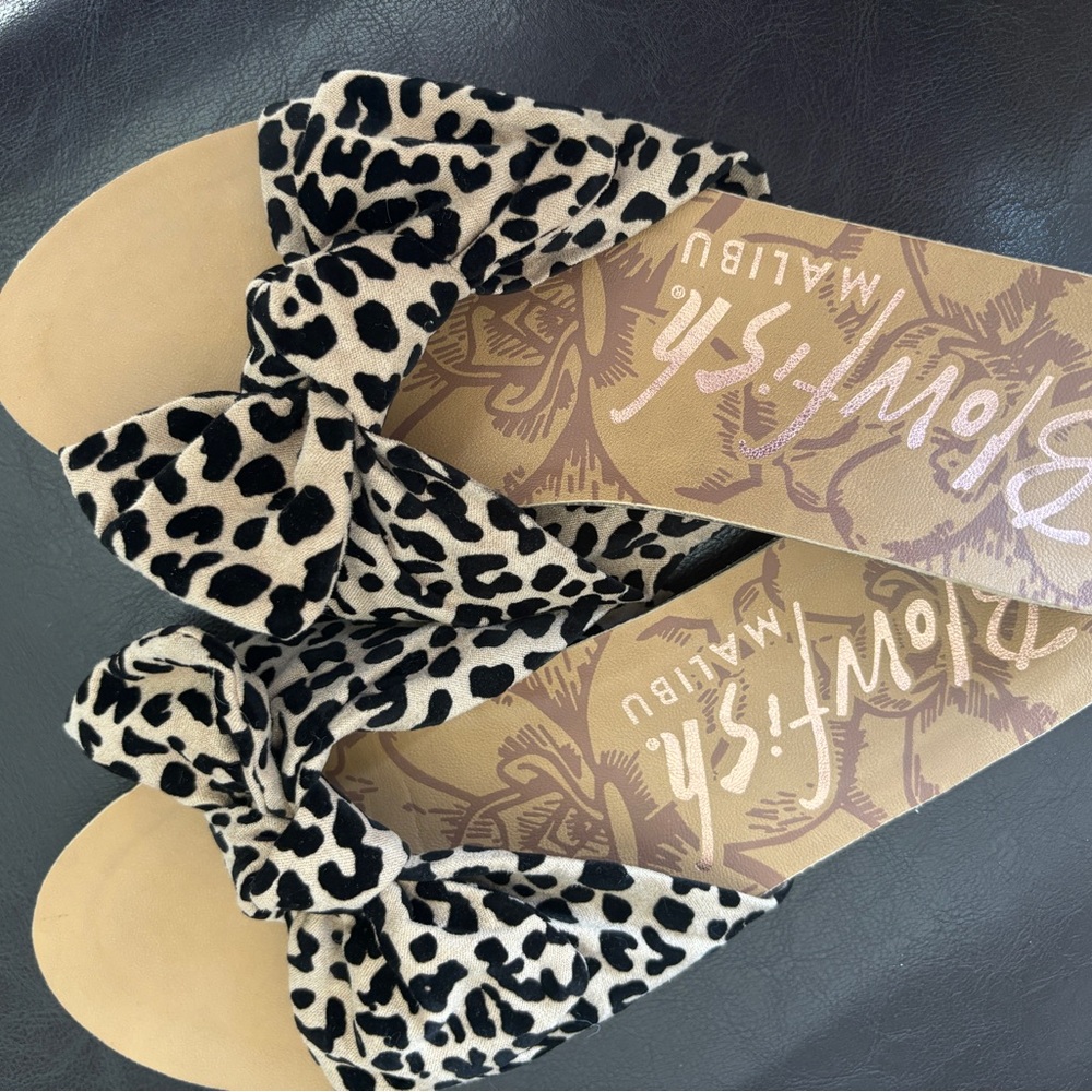 Blowfish Malibu Leopard Print Sandals